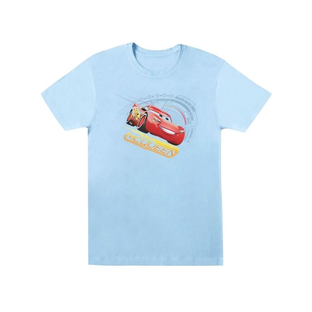 Cars Girls Lightning McQueen Cotton T-Shirt / Baby Blue